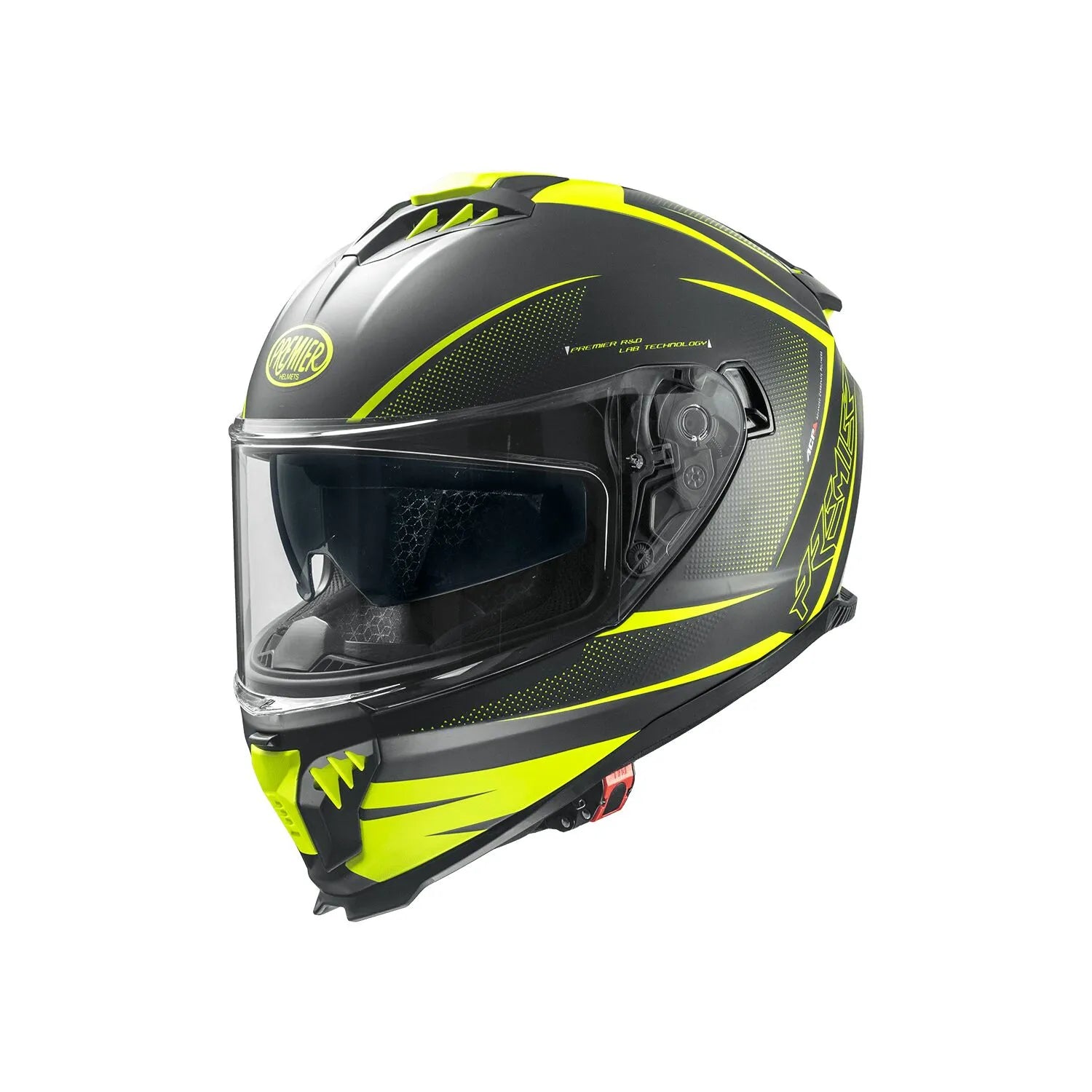 Premier Helmets Typhoon Fr Integralhelm, matt schwarz/gelb