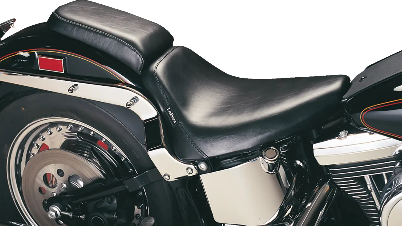 Le Pera Bare Bones Soziussitz - Schwarzes Vinyl