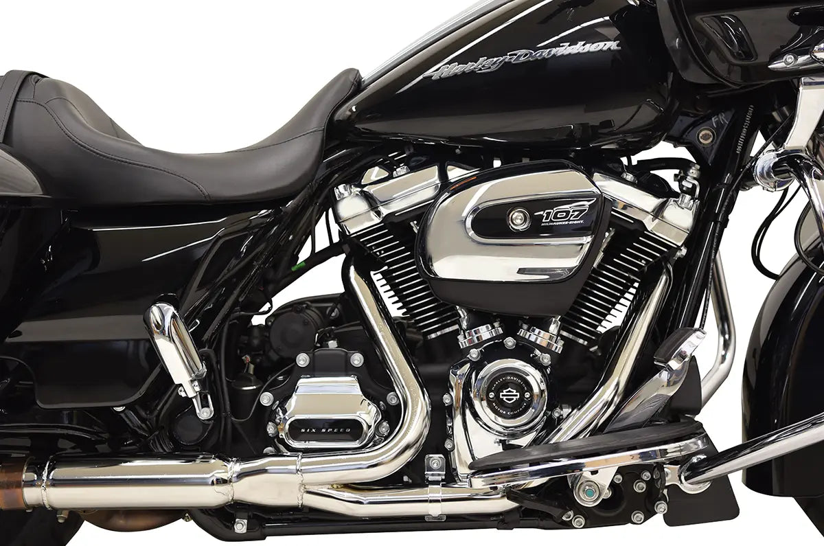 Bassani Xhaust 2x2 Doppelkrümmer für OEM Bagger Slip-ons