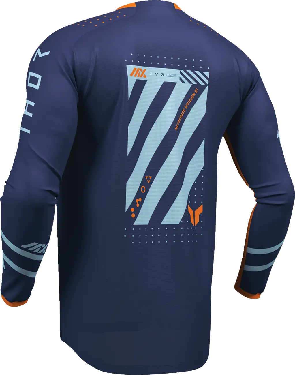 Thor Launchmode Futura Jersey – Orange/Marineblau/Hellblau