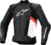 Alpinestars Missile V3 Airflow Lederjacke – Schwarz/Rot/Weiß