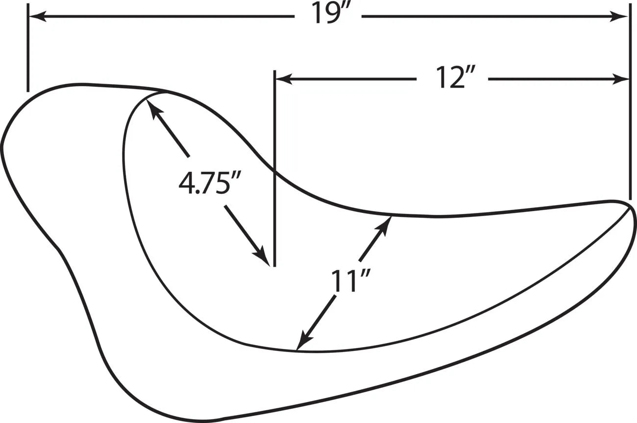 Drag Specialties Solo-Sitz – Schwarzes Leder-Vinyl