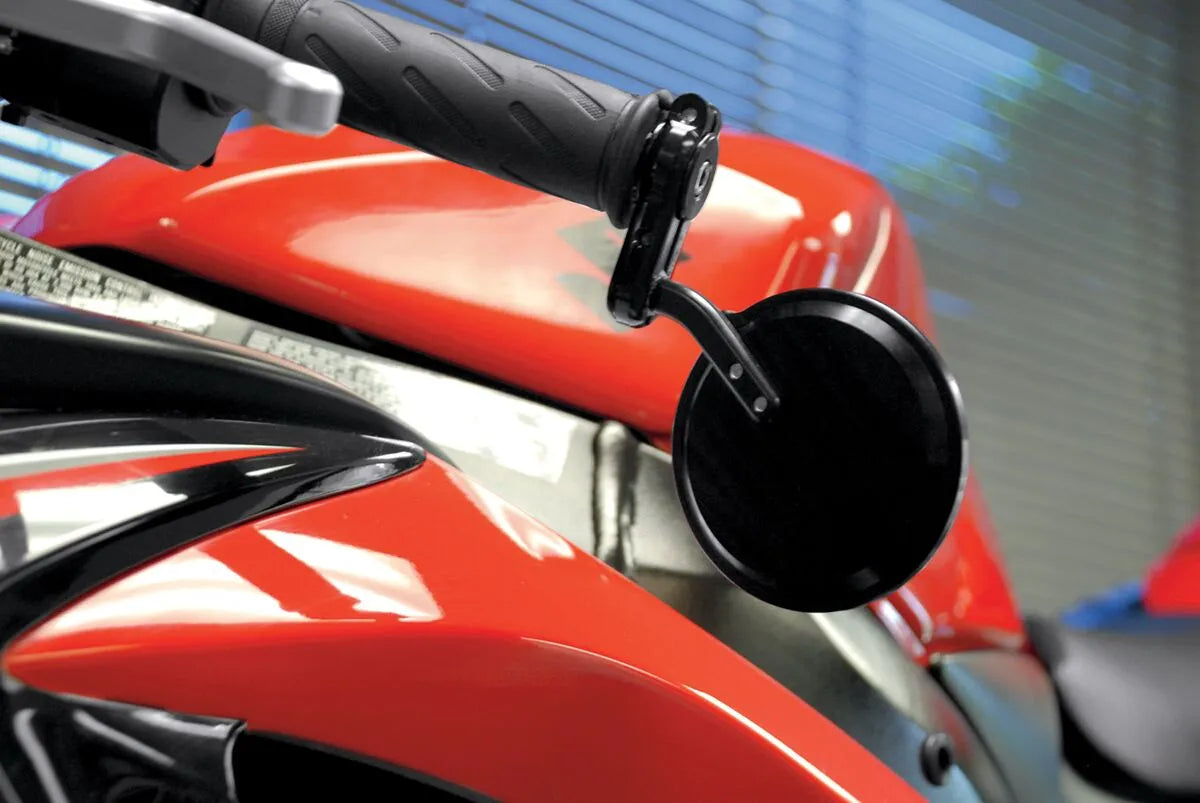 PSR Klappbarer Lenkerendenspiegel 7/8 Zoll Schwarz