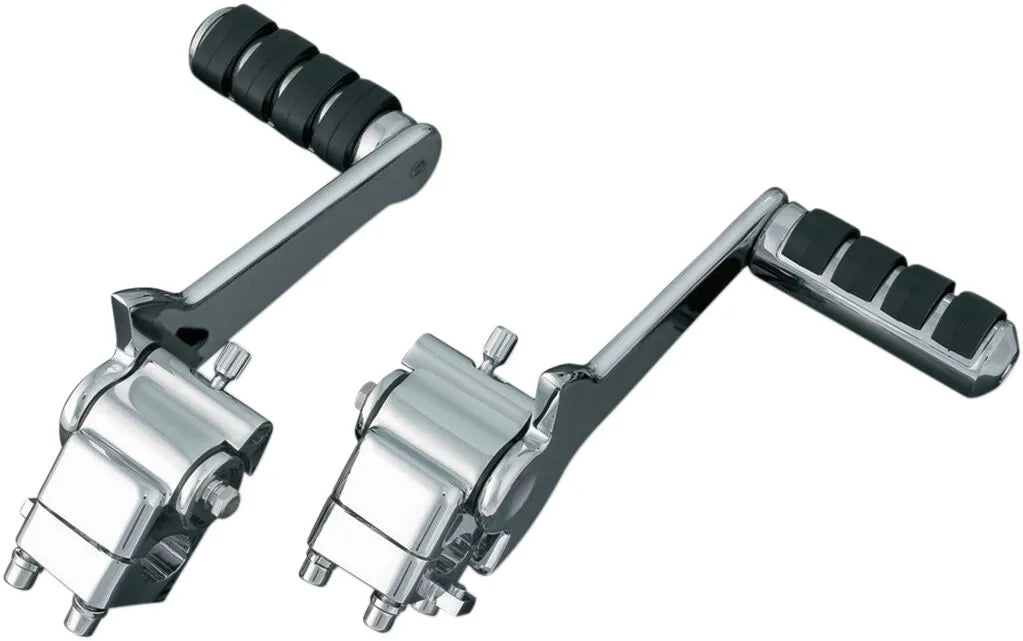 Kuryakyn Verstellbare Soziusfußrasten - Schwarz/Chrom