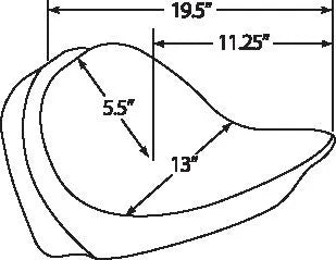 Drag Specialties Rückenlehnenkompatibler Solositz