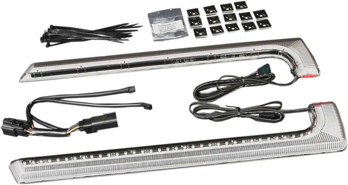 Ciro Machete Satteltaschen mit LED-Beleuchtung – Flachbodentaschen