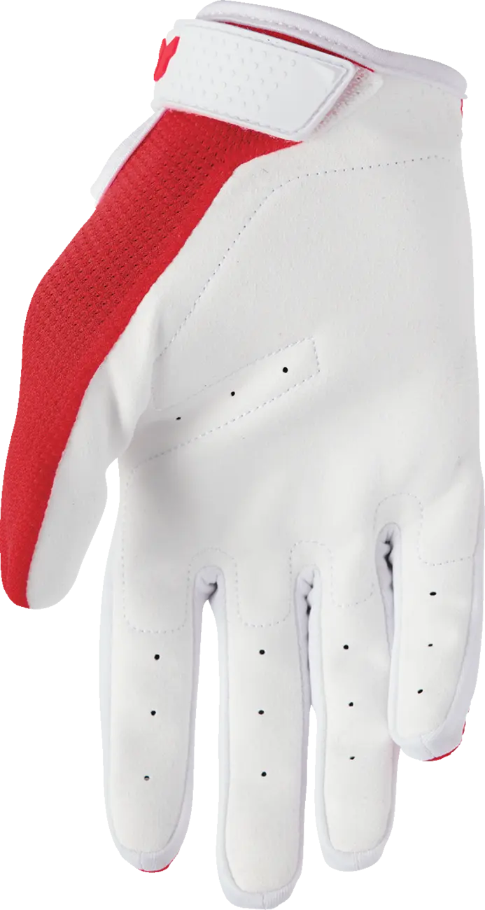 Thor Youth Ridemode Static MX Handschuhe - Rot/Weiß