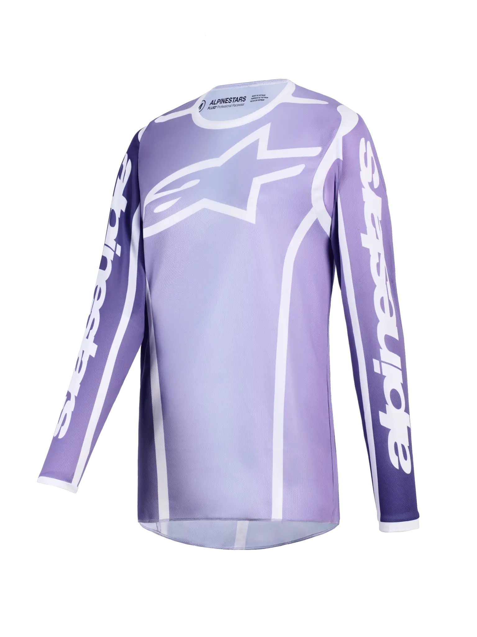 Alpinestars Stella Fluid Apex Damen-Offroad-Trikot – Lila/Weiß