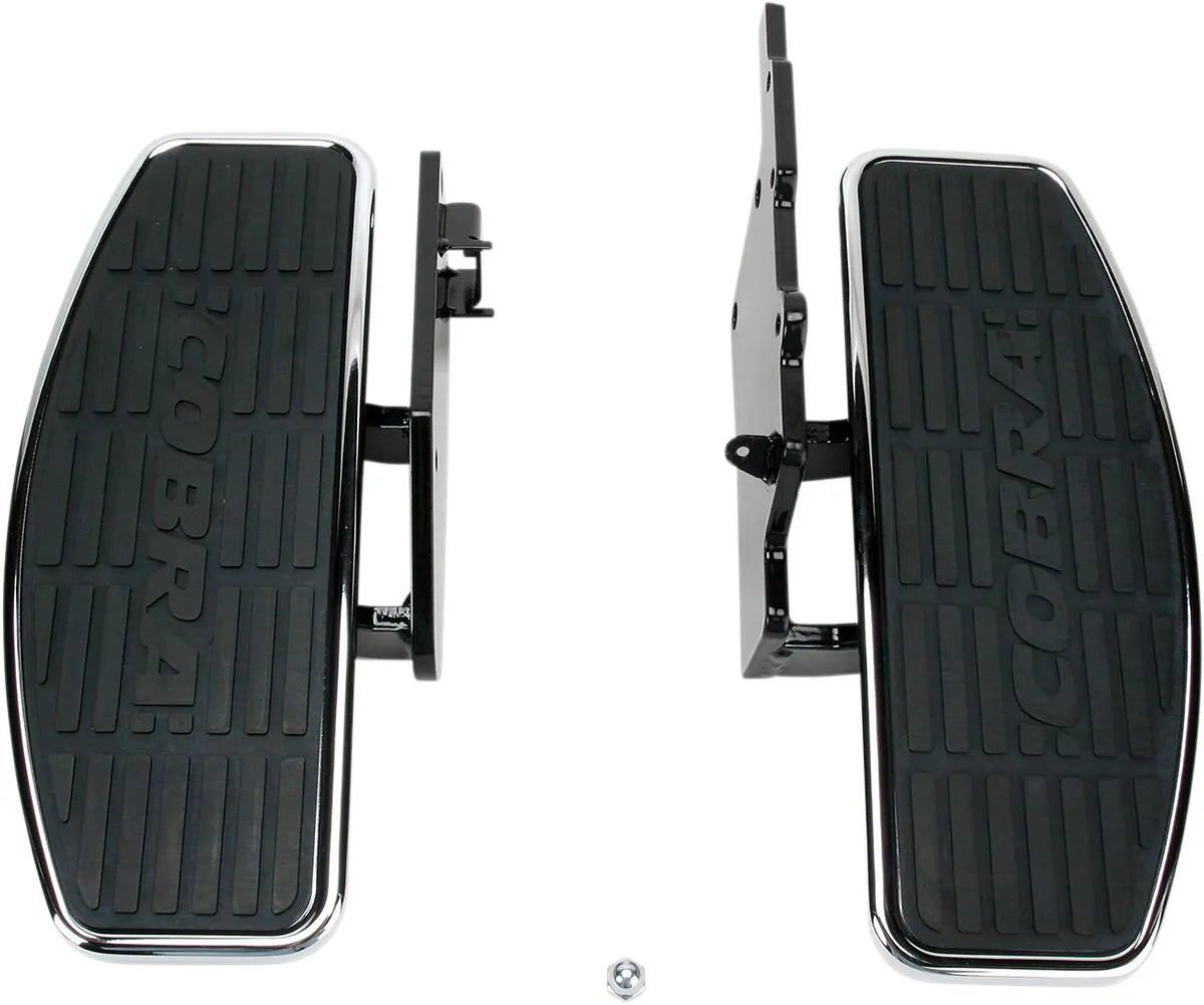 Cobra Classic Trittbrett-Set - Schwarz/Chrom