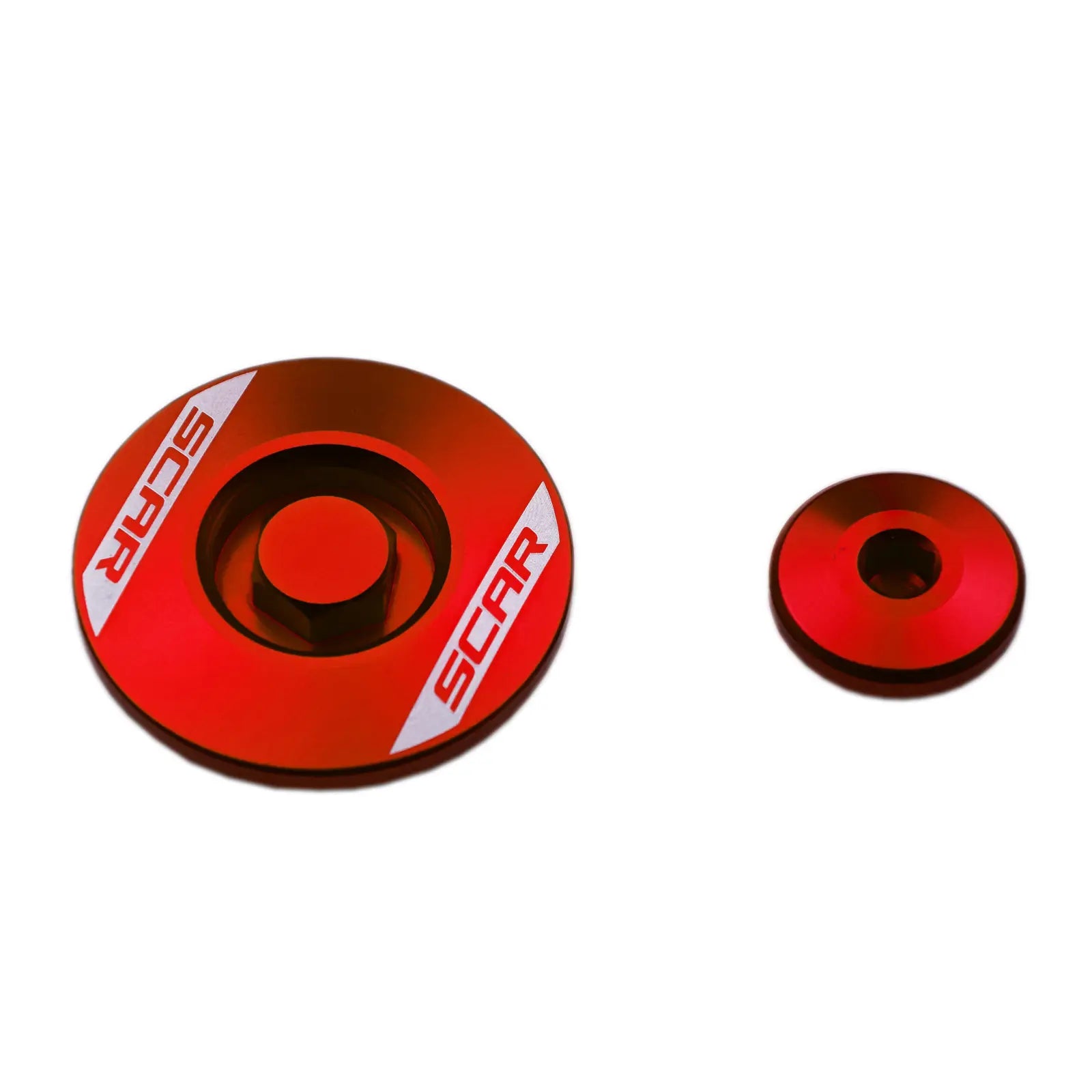 Scar Motorstecker, rot eloxiertes Aluminium
