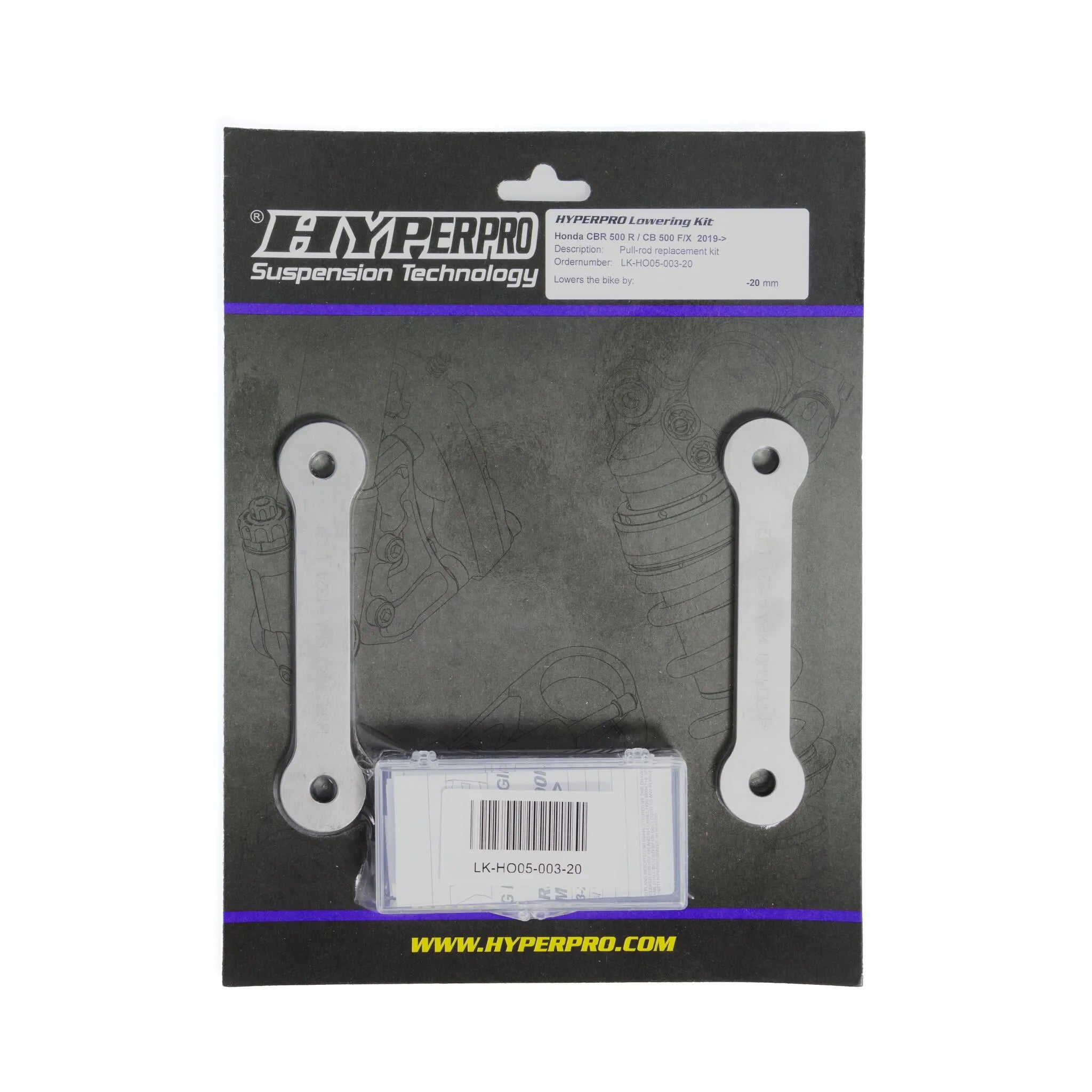 Hyperpro Tieferlegungsfeder hinten für Motorräder ohne Umlenksystem