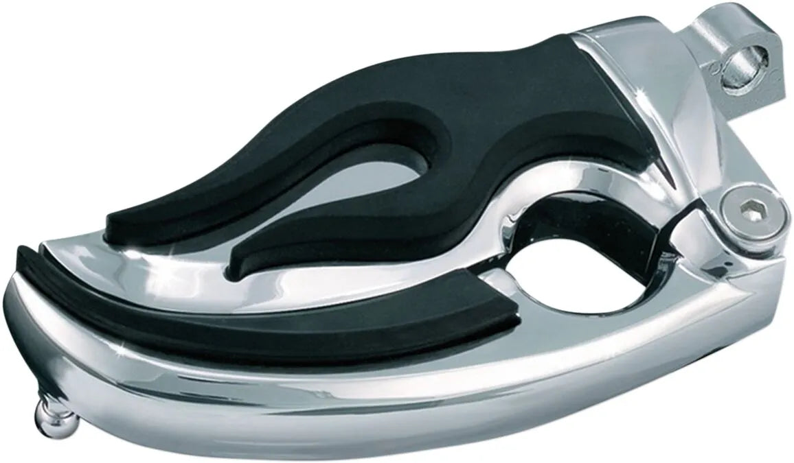 Kuryakyn Flamin' Switchblade Pegs - Chrom &amp; Schwarz