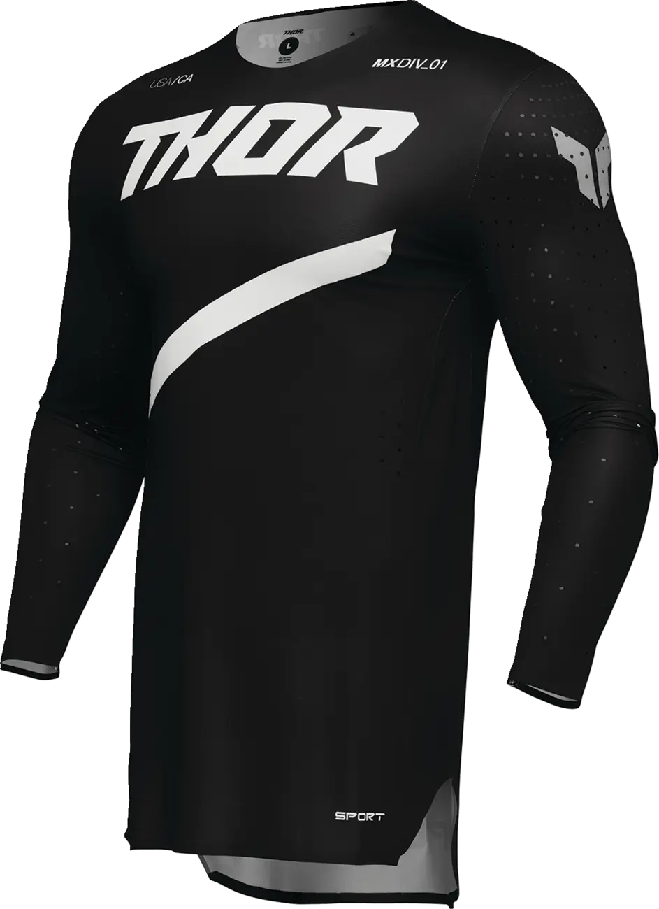 Thor Sportmode Brave Jersey – Schwarz/Weiß