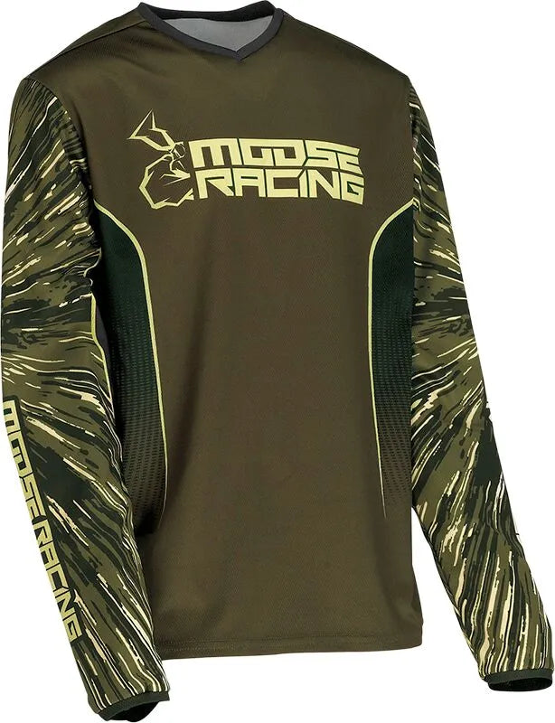Moose Offroad Agroid Jugend-Trikot - Oliv/Braun