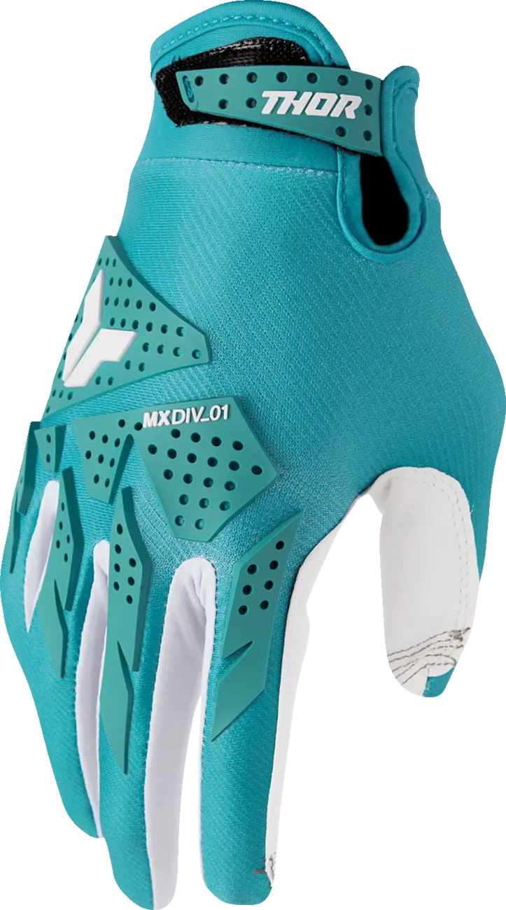 Thor Launchmode XP Damenhandschuhe – Aqua/Weiß