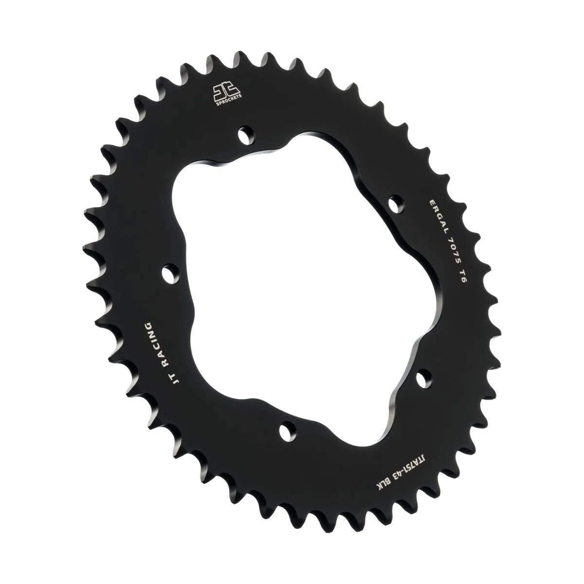 JT Sprockets Aluminium-Kettenrad hinten 520-43 Zähne Schwarz