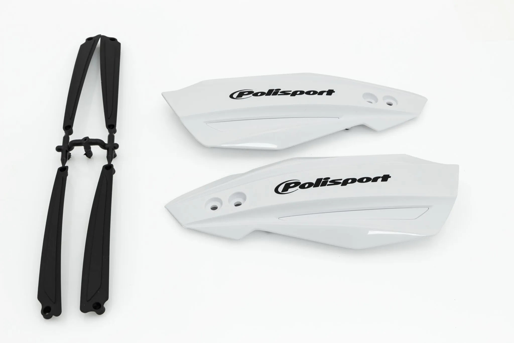 Polisport Bullit Handschutz-Ersatzteil aus Kunststoff – Weiß