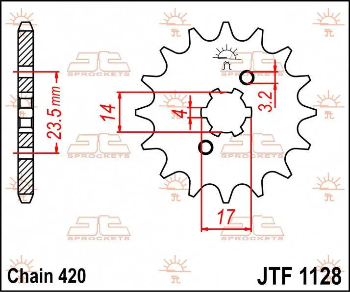 JT Sprockets Ritzel vorne 11 Zähne 420
