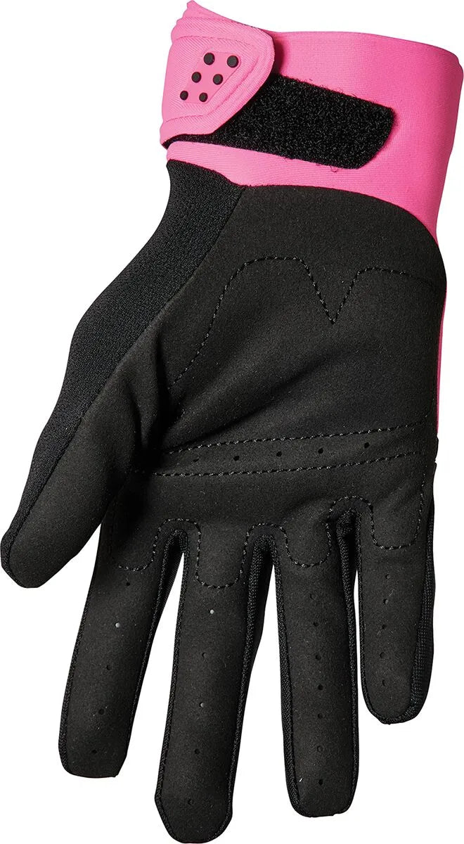 Thor Spectrum MX Damenhandschuhe – Schwarz/Fluoreszierendes Pink