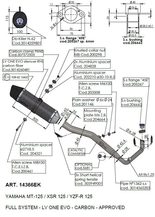 Leovince LV One Evo Carbon Komplettauspuffanlage