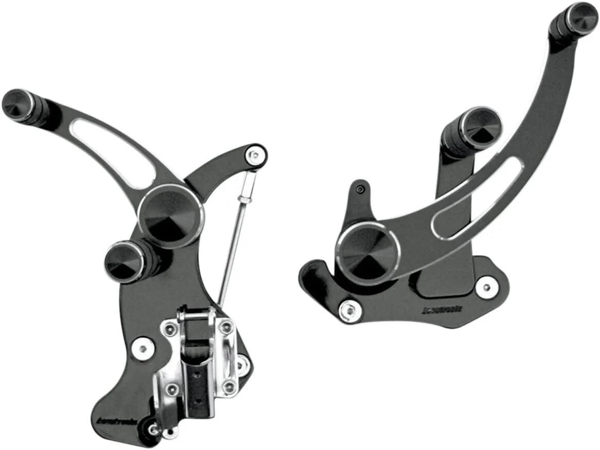 Accutronix Vorverlegte Fußrasten - Schwarz eloxiert