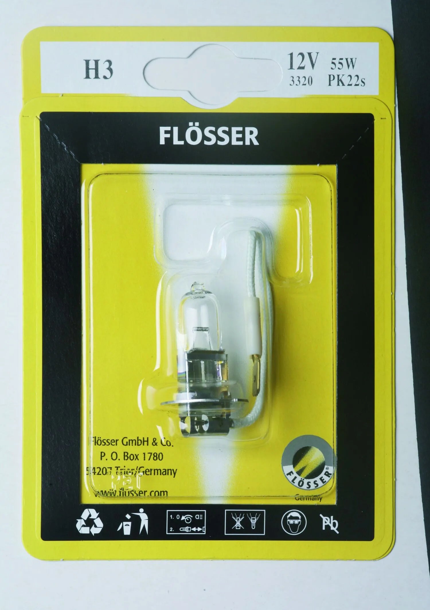 Flosser Halogen-Scheinwerferlampe – 12 V, 55 W