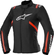Alpinestars Stella T-SPS V2 WP Jacke für Damen - Schwarz/Weiß/Rot Fluo