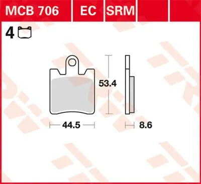 TRW Allround-Sintermetall-Bremsbeläge, 2er-Set