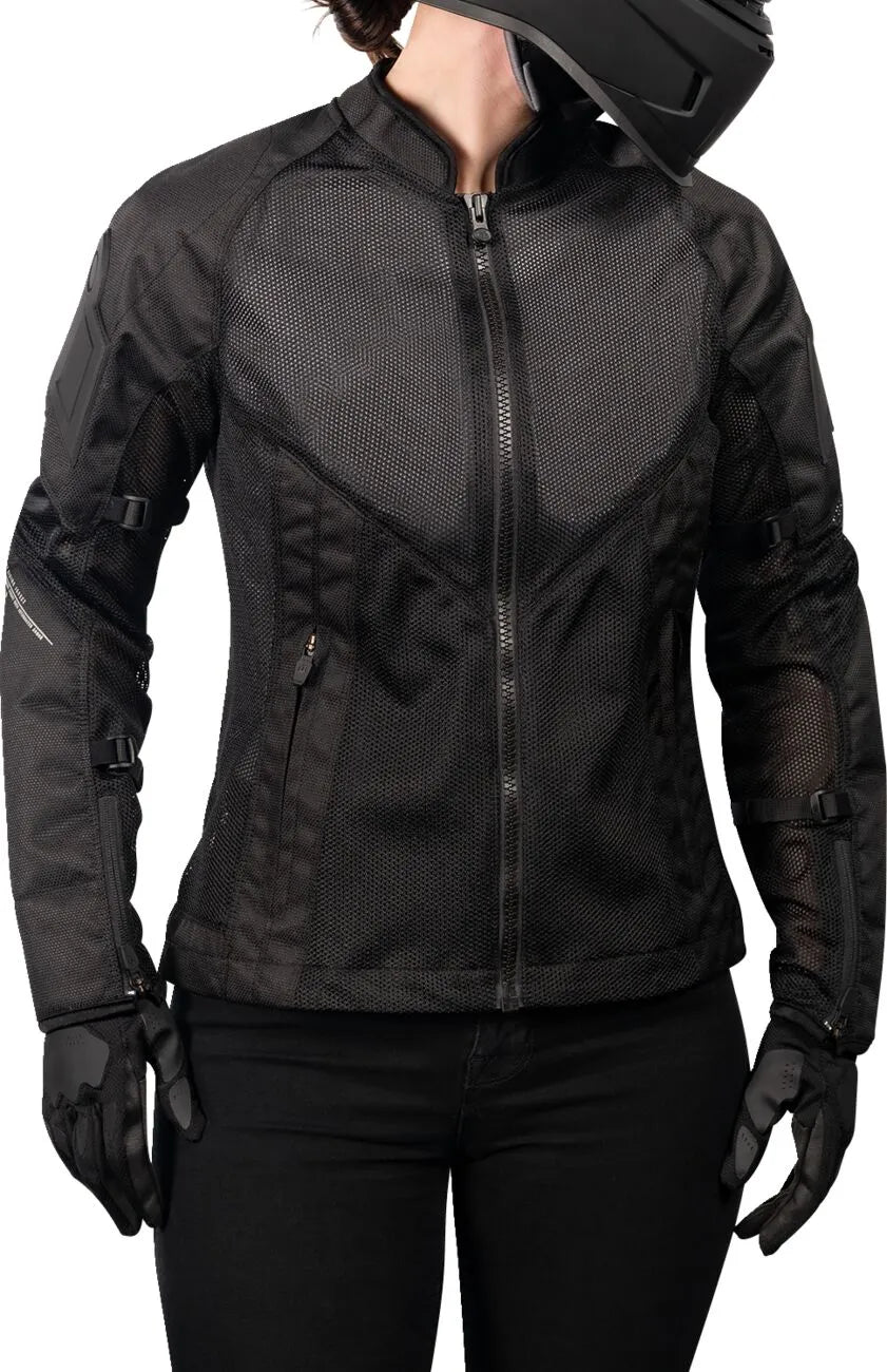 Icon Damen Mesh Af Jacke Foreet Sport - Schwarz