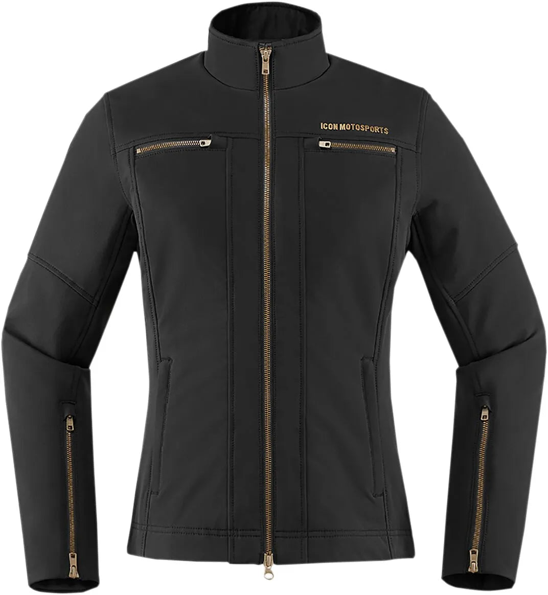 Icon Damen-Motorradjacke Hella2™ – Schwarz