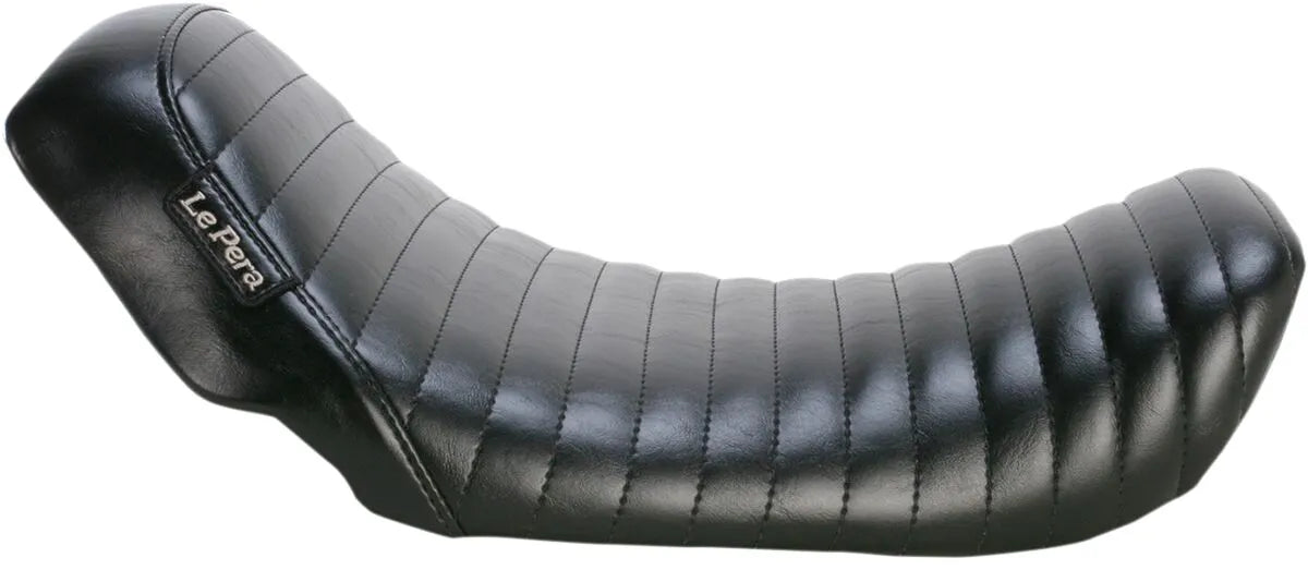 Le Pera Bare Bones Solositz - Schwarzes plissiertes Vinyl