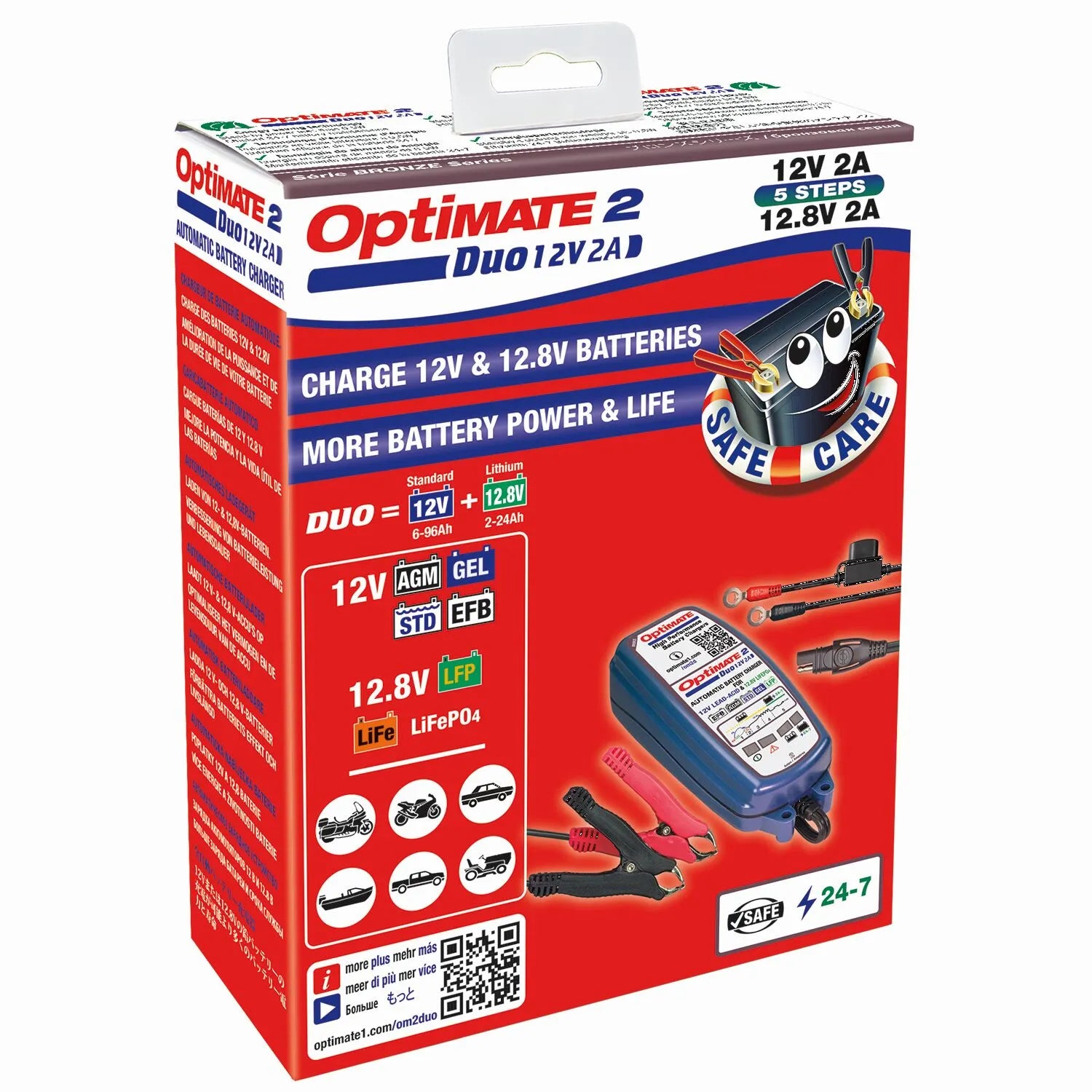 Tecmate Optimate 2 Duo Akkuladegerät