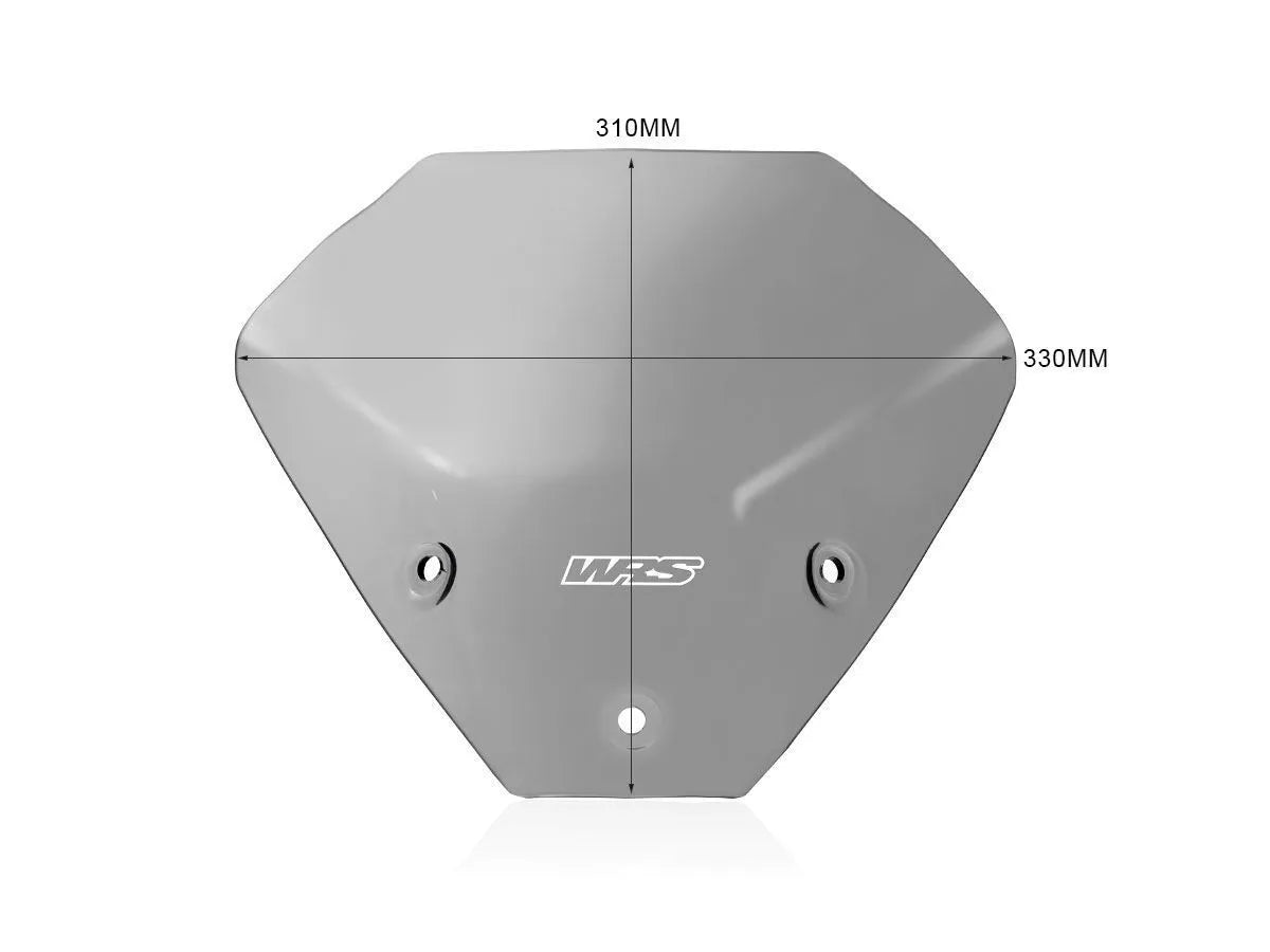 Wrs Smoke Windscreen - Naked Bike