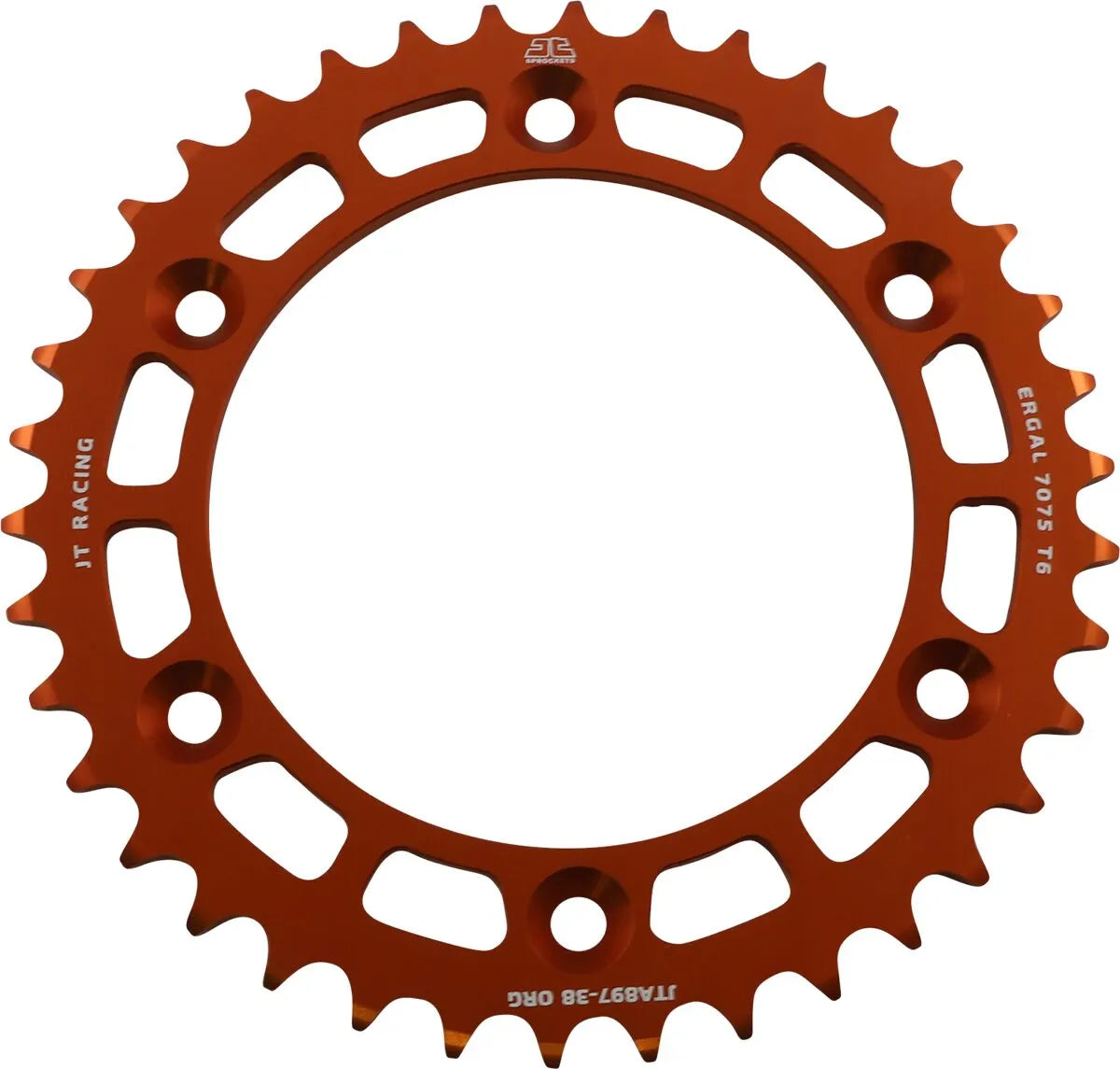 JT Sprockets Kettenrad hinten 520 - 38 Zähne Aluminium Orange