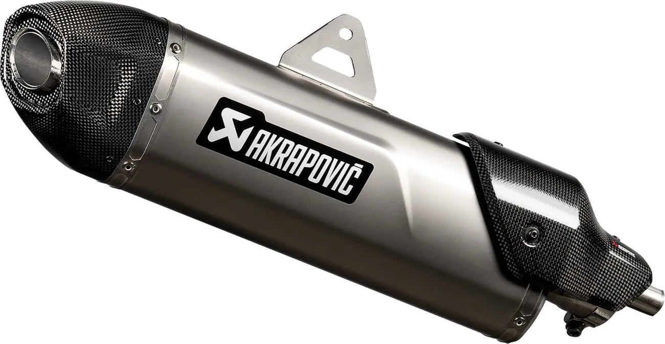 Akrapovic Slip-on-Schalldämpfer mit Endkappe aus Kohlefaser
