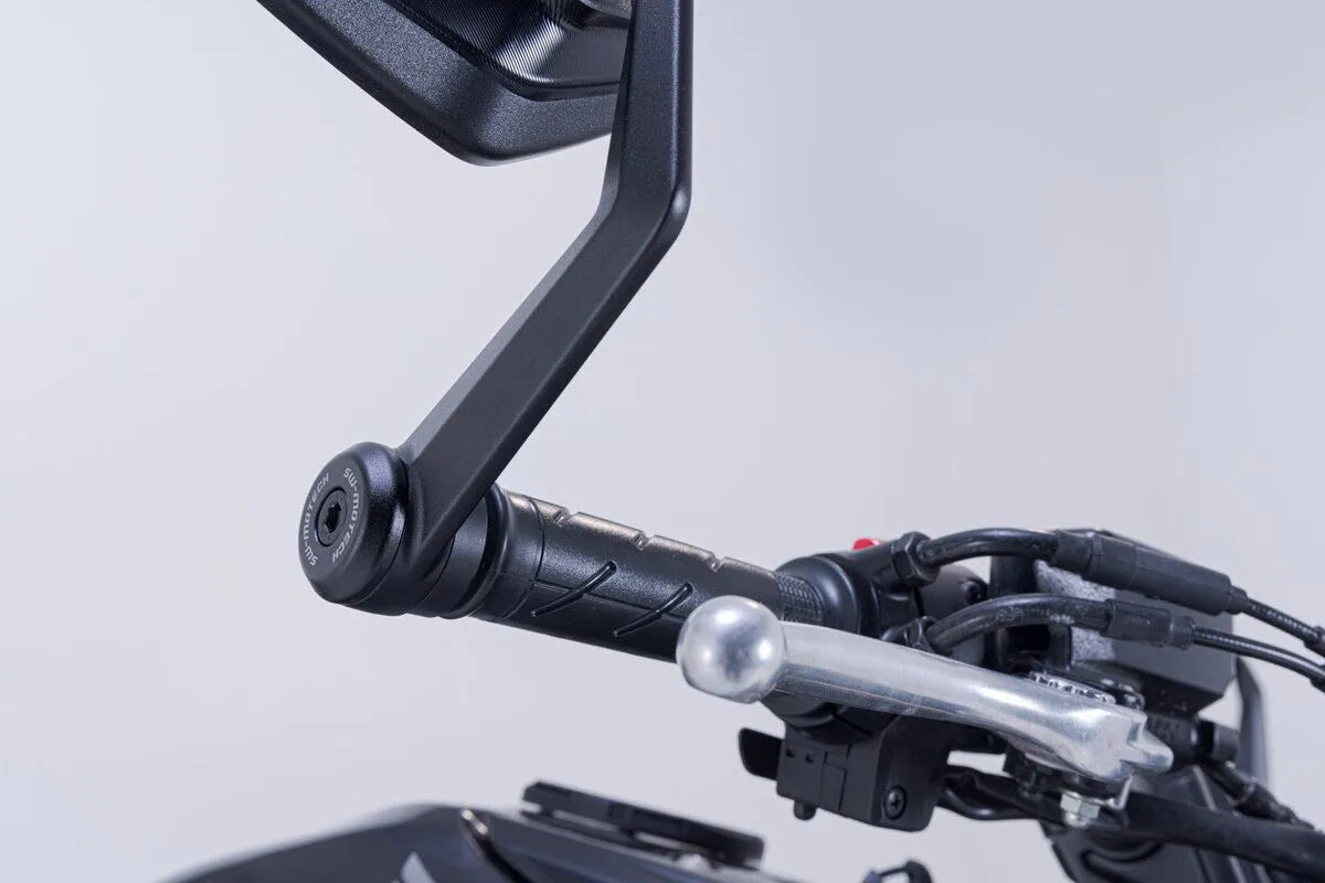 Sw-motech Lenkerendenspiegel – Schwarzes Aluminium