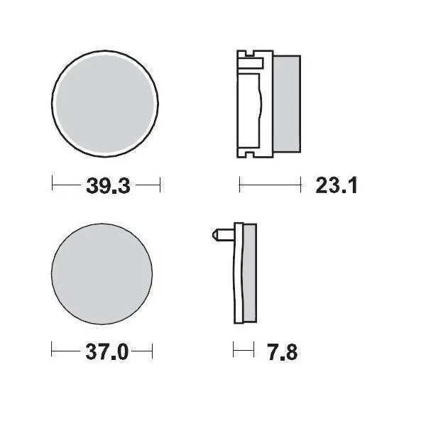 Moto-master Rennbremsbeläge ATV - Sintermetall