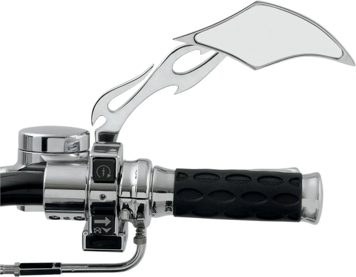 Drag Specialties Gothic-Spiegel mit skulpturiertem Stiel