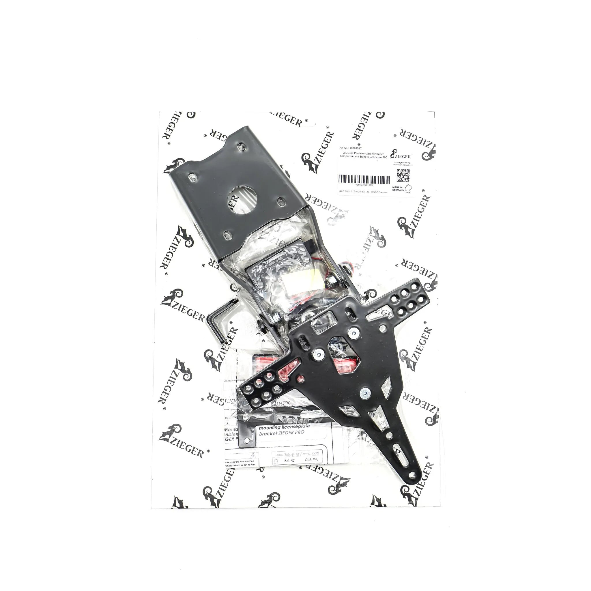 Zieger Pro Kennzeichenhalter Typ A für DE/UK Kennzeichen