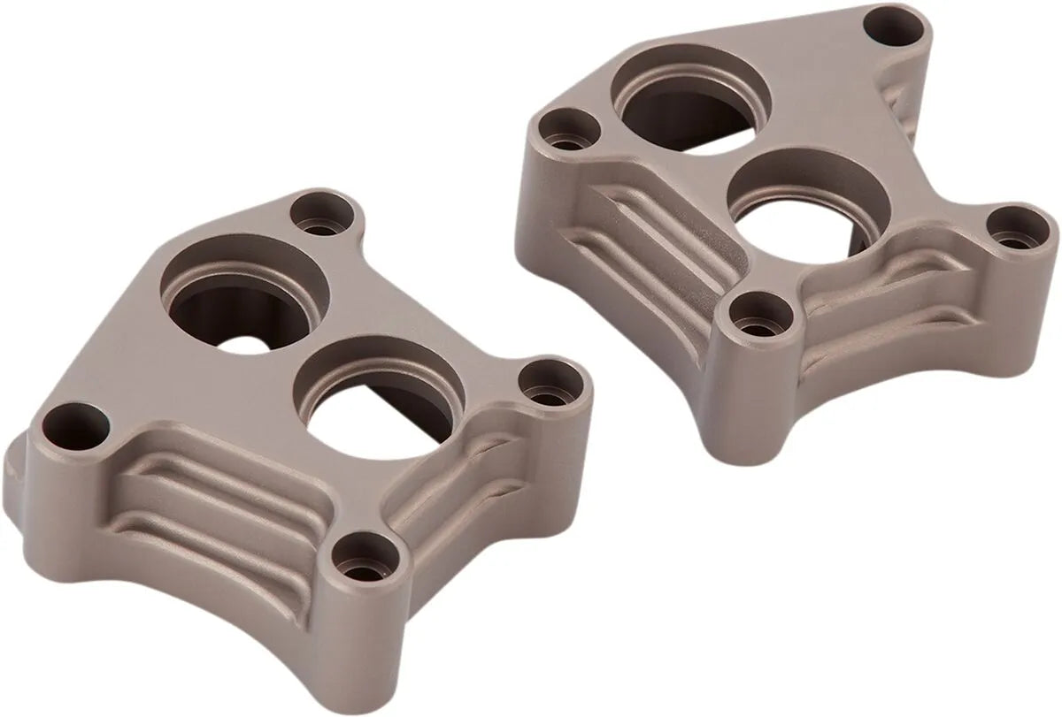 Arlen Ness 10 Gauge Lifter Block Covers Titanium