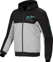 Alpinestars Chrome V2 Sport Hoodie - Schwarz/Grau/Türkis