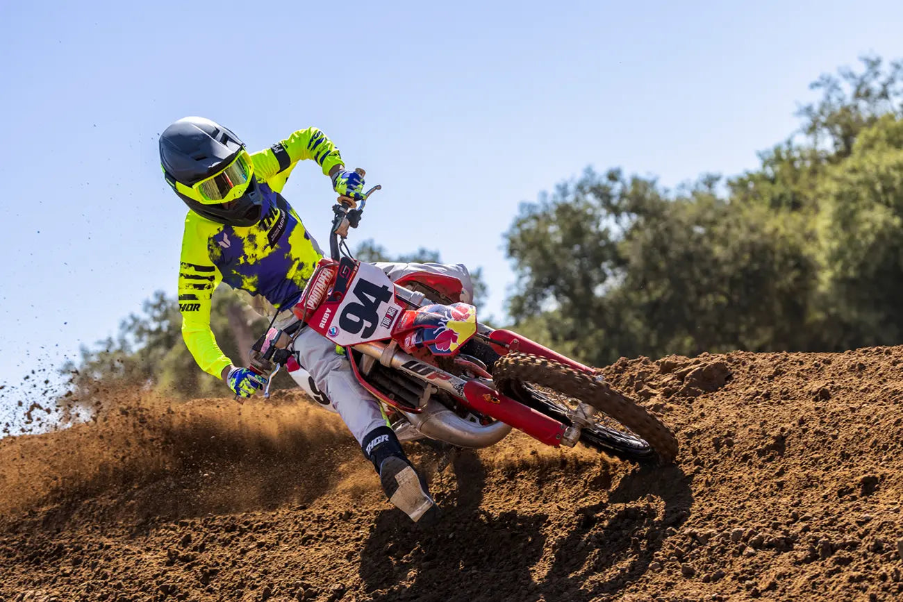 Thor Launchmode Bleach Motocross-Trikot – Schwarz/Grau/Lila/Säure