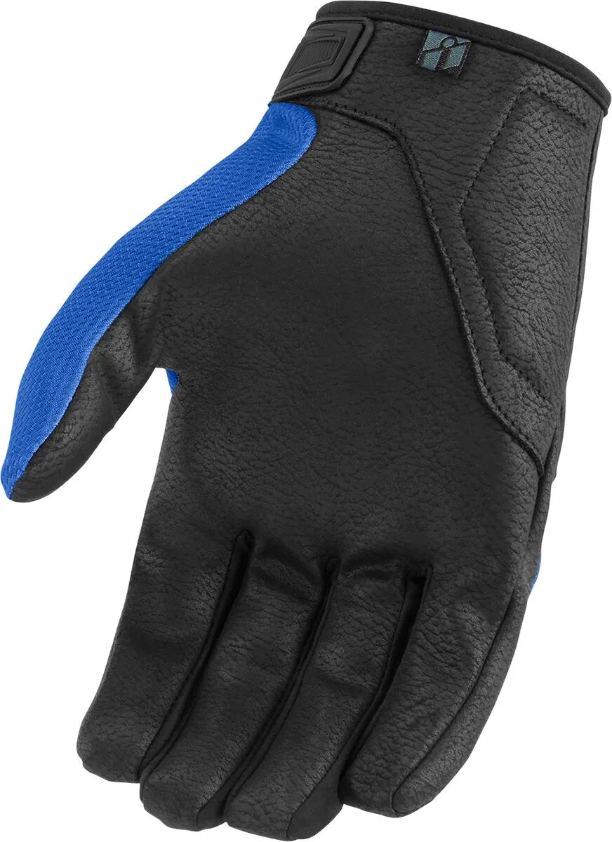 Icon Hooligan CE Handschuhe für sportliches Fahren - Schwarz/Blau