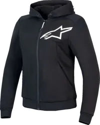 Alpinestars Stella Chrome V2 Damen-Sporthoodie – Schwarz/Weiß