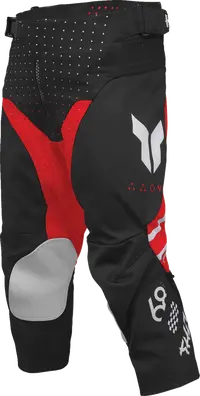 Thor Youth Launchmode Futura Rennhose – Schwarz/Hellgrau/Rot/Weiß