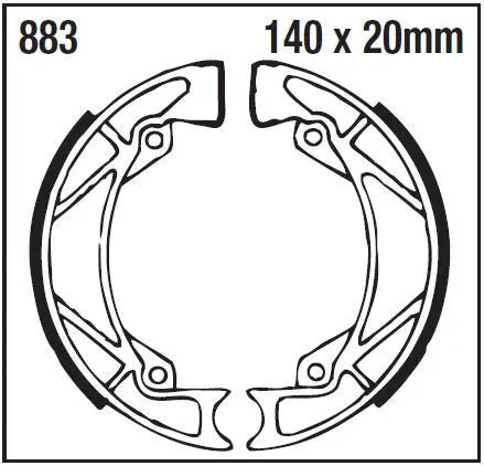 EBC Standard-Bremsbacken – Organische Basis