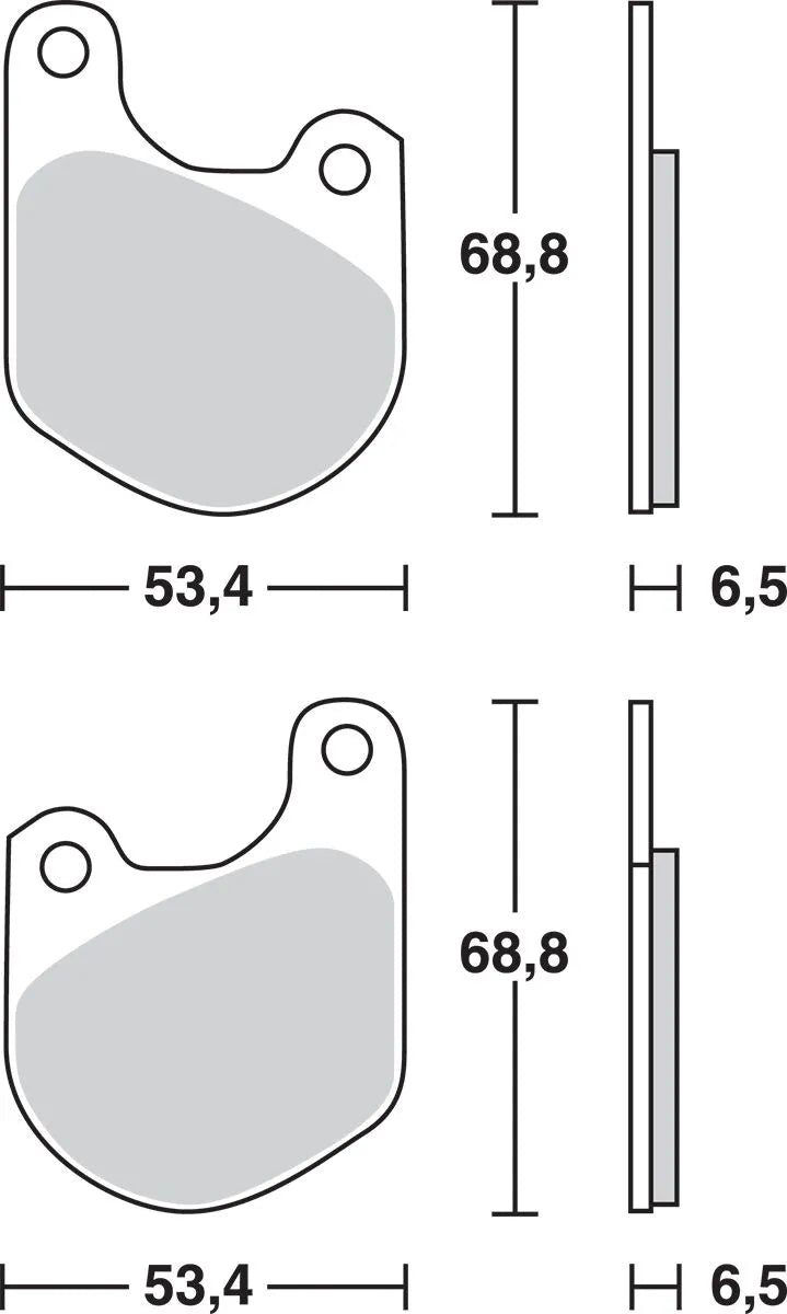 TRW Allround-Sintermetall-Bremsbeläge
