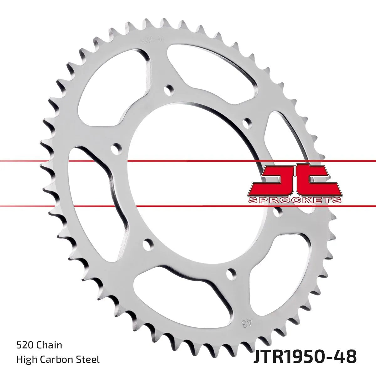 JT Sprockets Stahl-Kettenrad hinten - 520, 48 Zähne