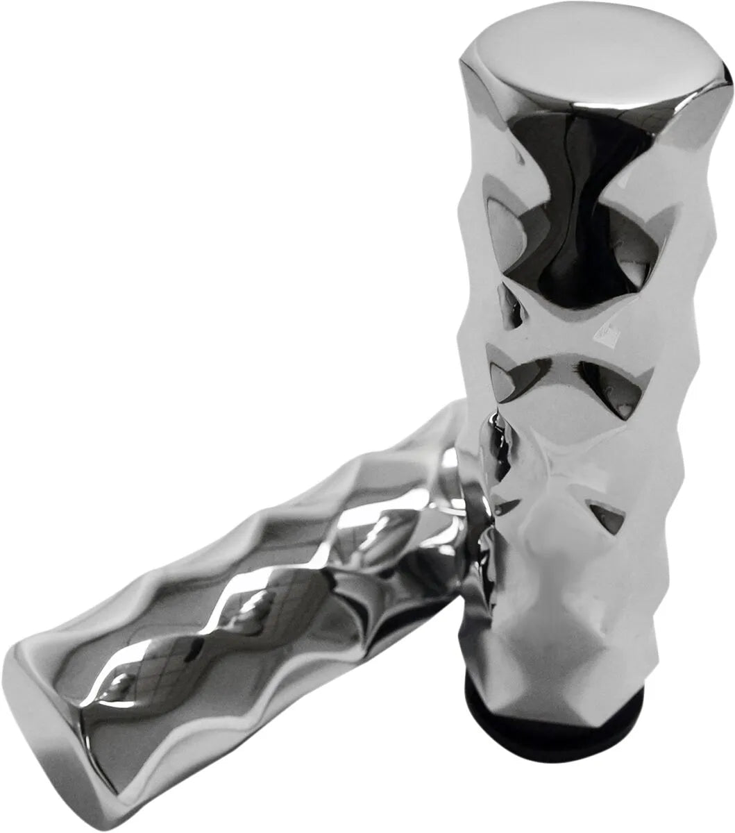 La Choppers Billet Hex Griffe - Chrom, 1"