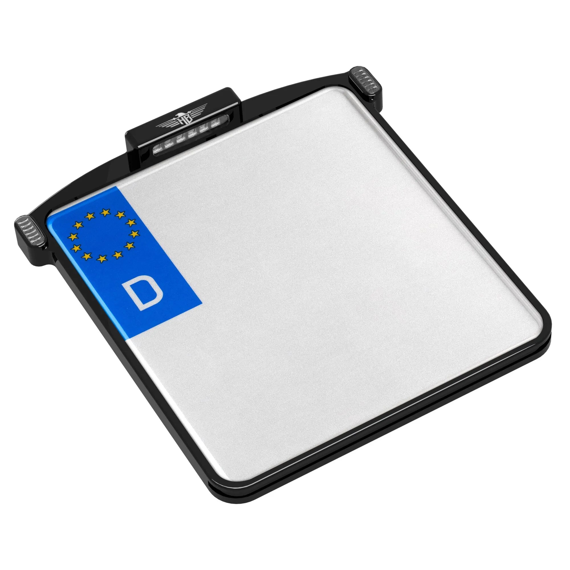 Heinz Bikes Micro-Kennzeichenhalter aus schwarzem Aluminium